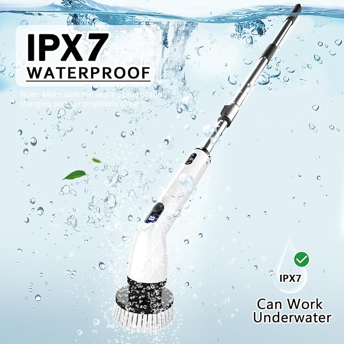 TUYU™ Pro Cordless Power Scrubber – Deep Clean Without the Back Pain